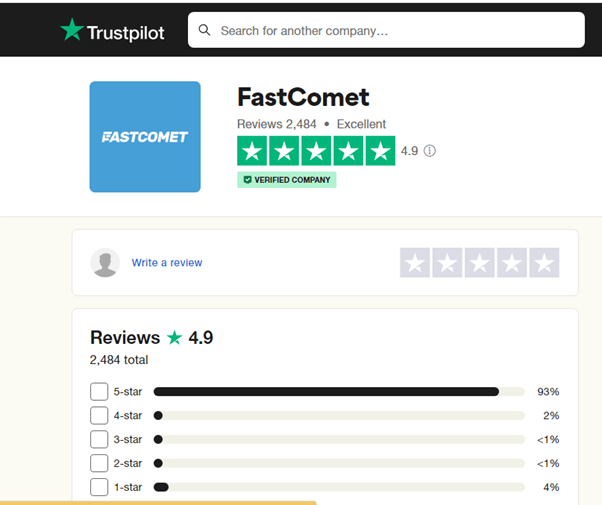 Dovada socială a utilizatorului - FastComet