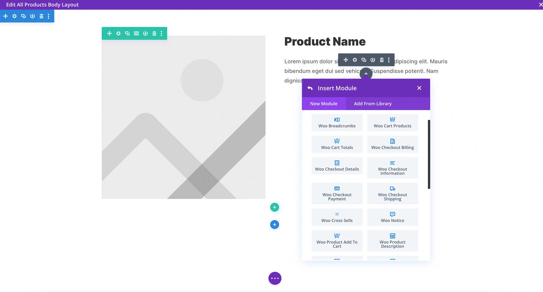 Divi WooCommerce 模块