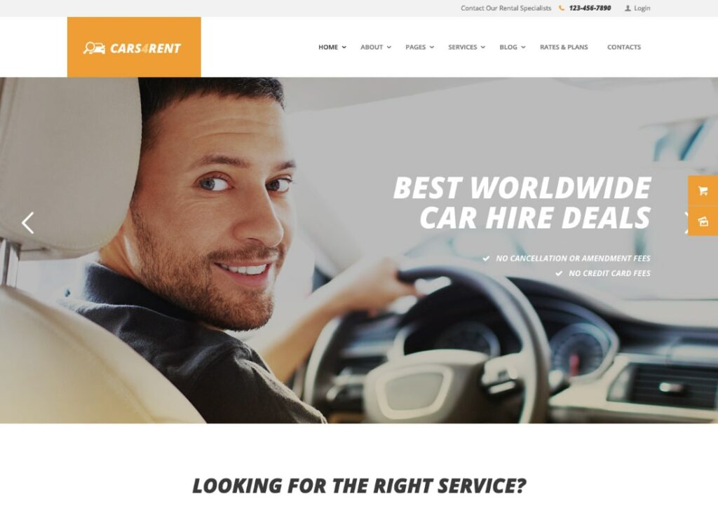 Cars4Rent | 汽车租赁汽车租赁和出租车服务 WordPress 主题 + RTL