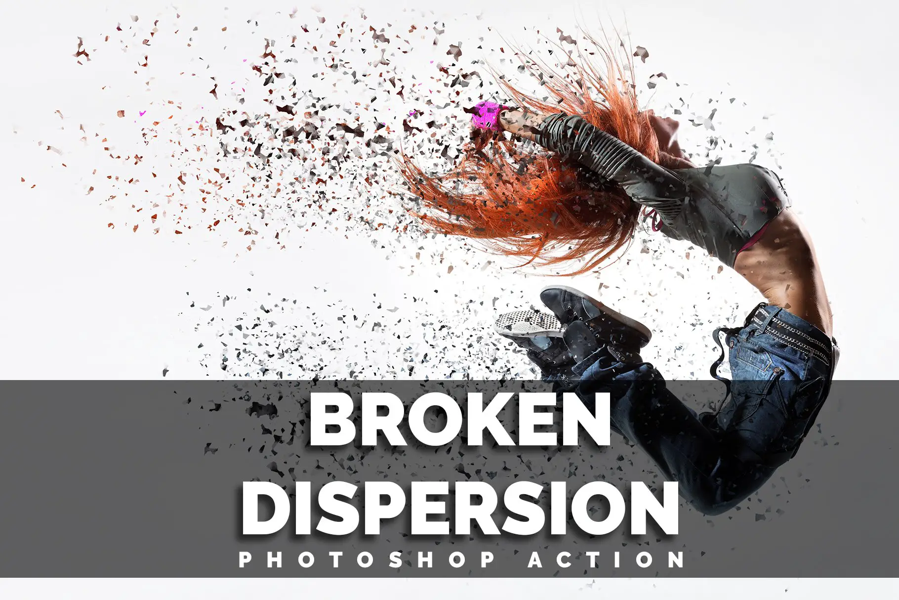 Aksi Photoshop Dispersi Rusak -