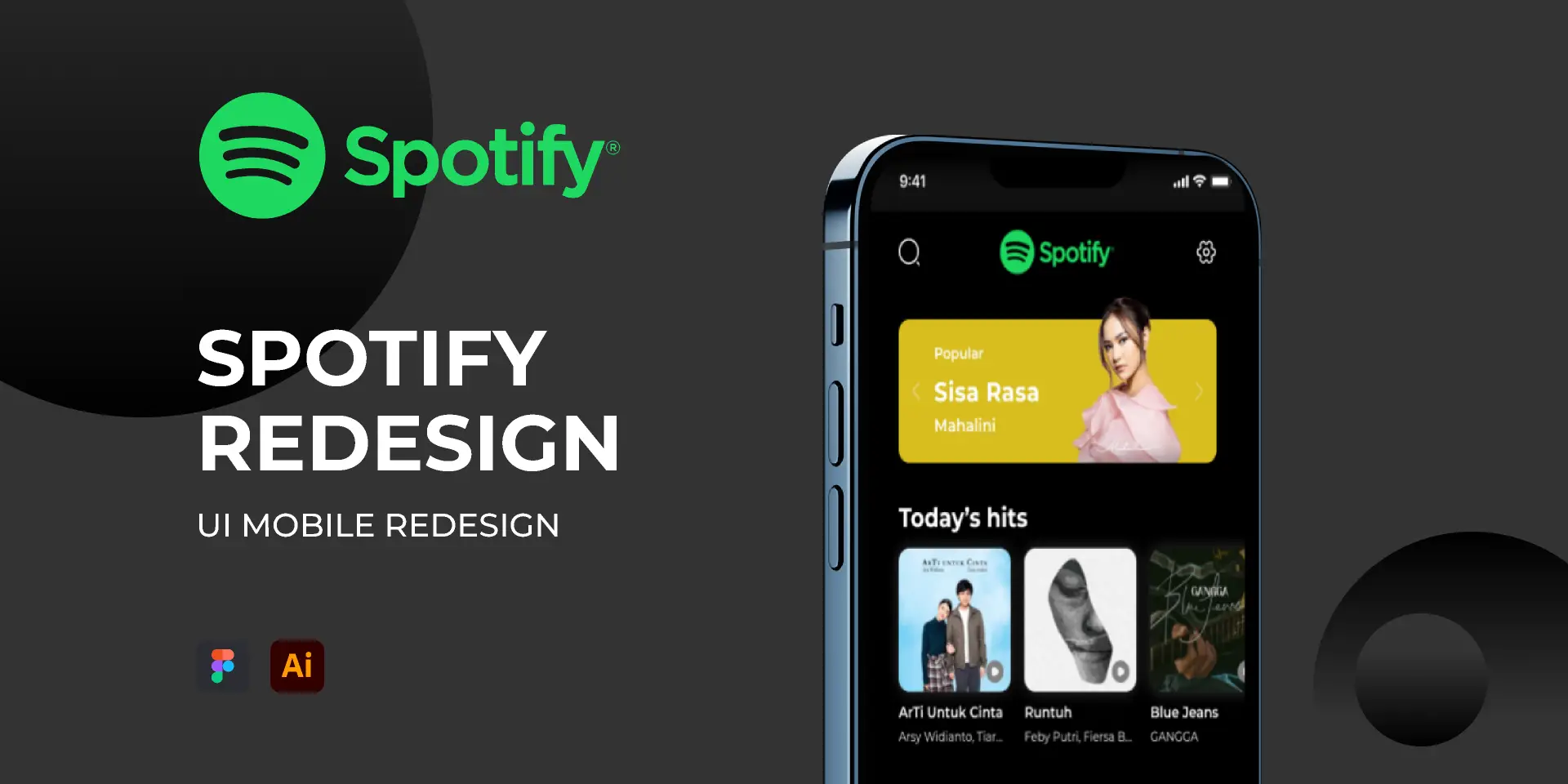 Spotify'ın Yeniden Tasarımı | Kullanıcı Arabirimi Mobil Yeniden Tasarımı -