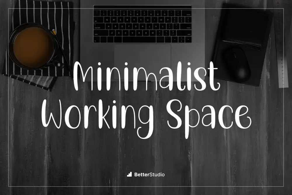 Espace de travail minimaliste -