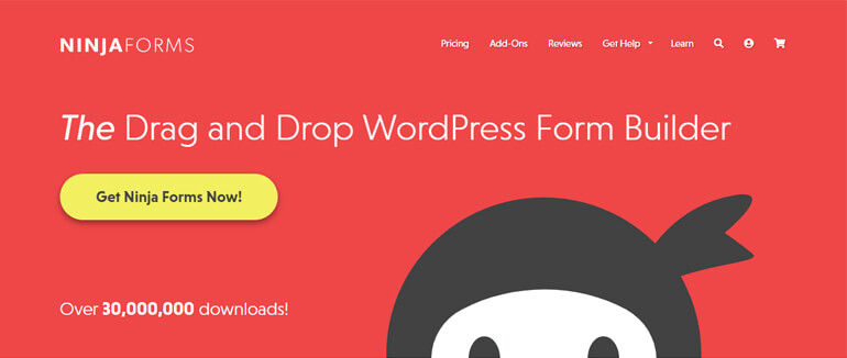 Plugin WordPress pour formulaires Ninja