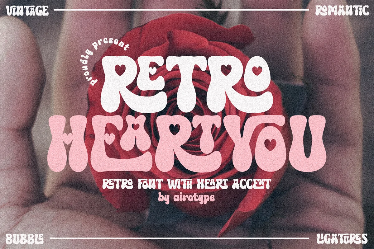 retro serce ty -