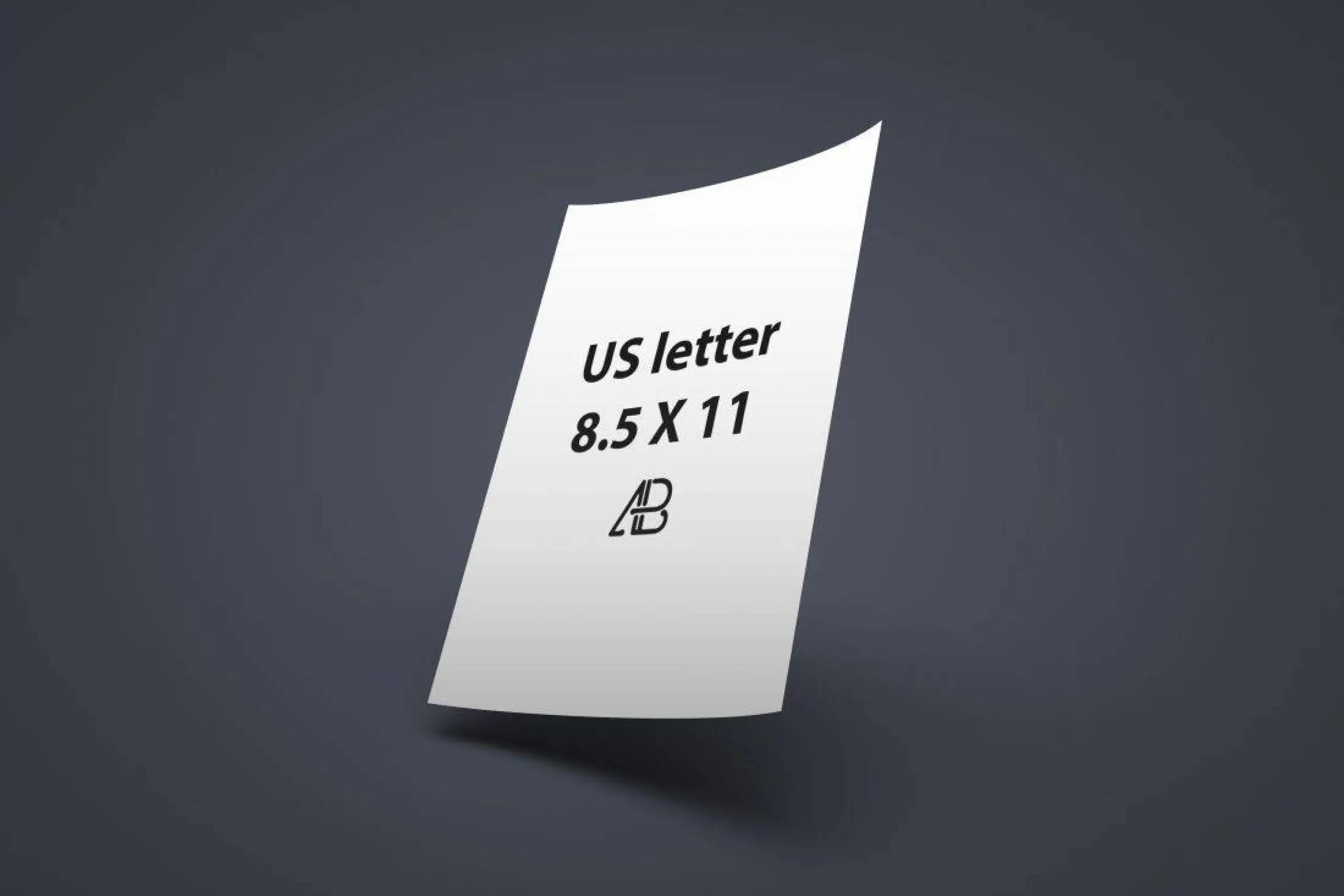 Gerçekçi US Letter Paper Mockup Cilt 1 -