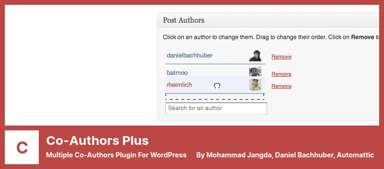 Co-Authors Plus 插件 - WordPress 的多位共同作者插件