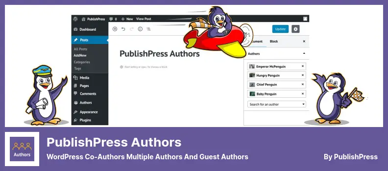 PublishPress 作者插件 - WordPress 合著者多位作者和来宾作者