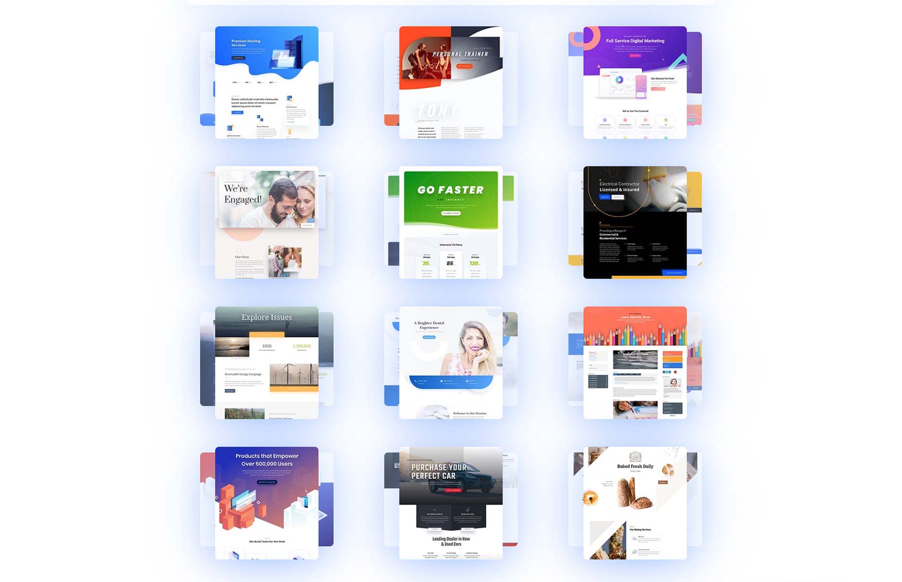 Packs de sites Web complets Divi