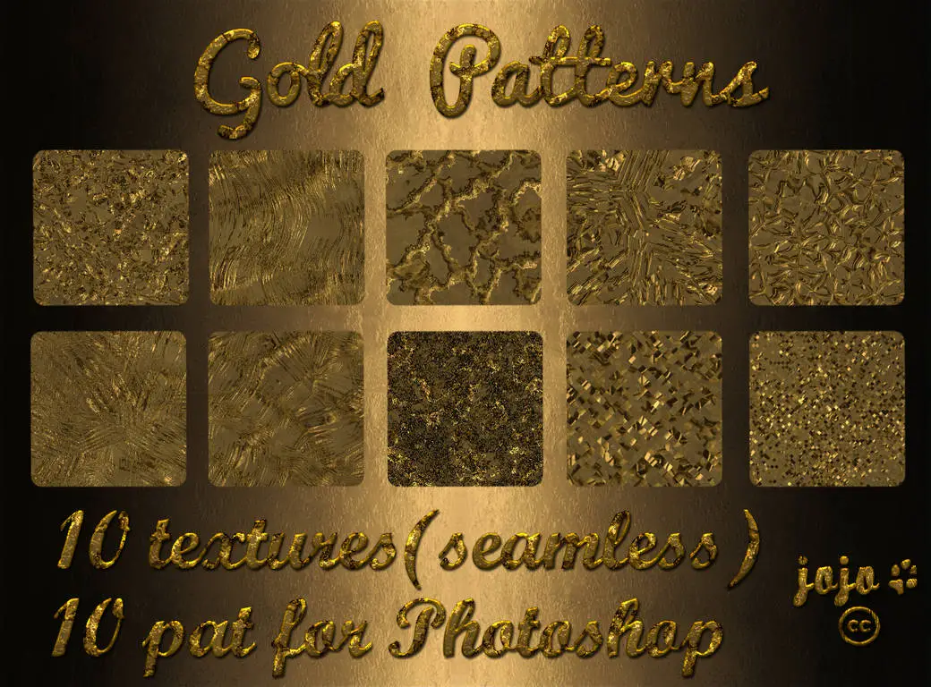 Motifs dorés (textures sans couture) -