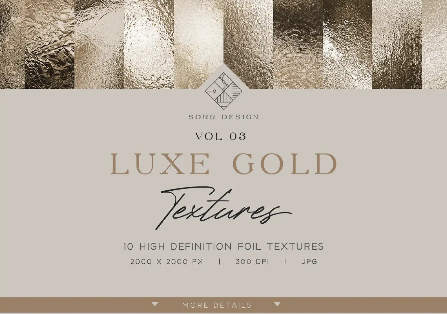 10 Luxe Gold Textures Vol.03 -