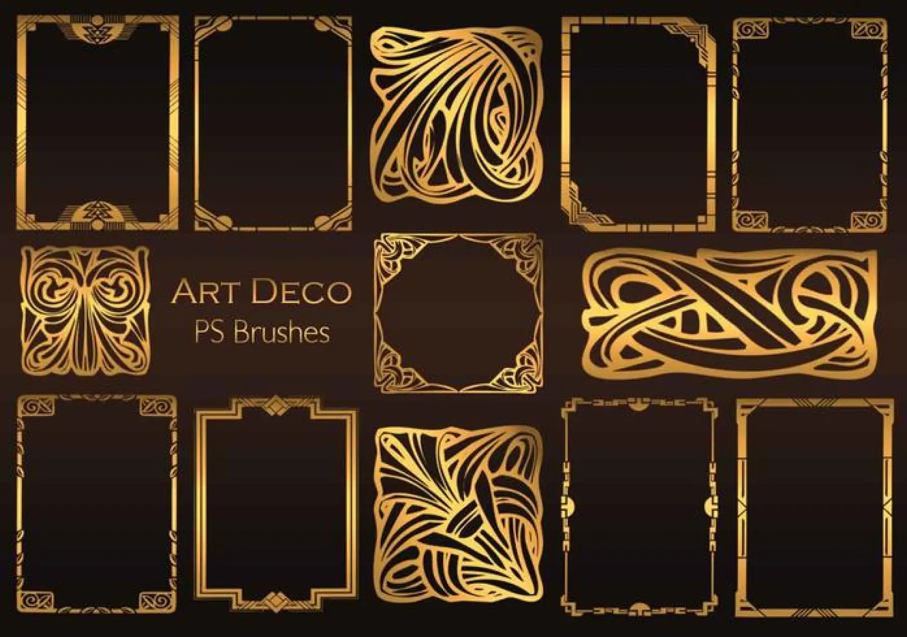 20 pennelli Art Déco PS.Abr Vol.1 -