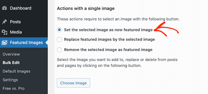 Bulk editing WordPress featured images