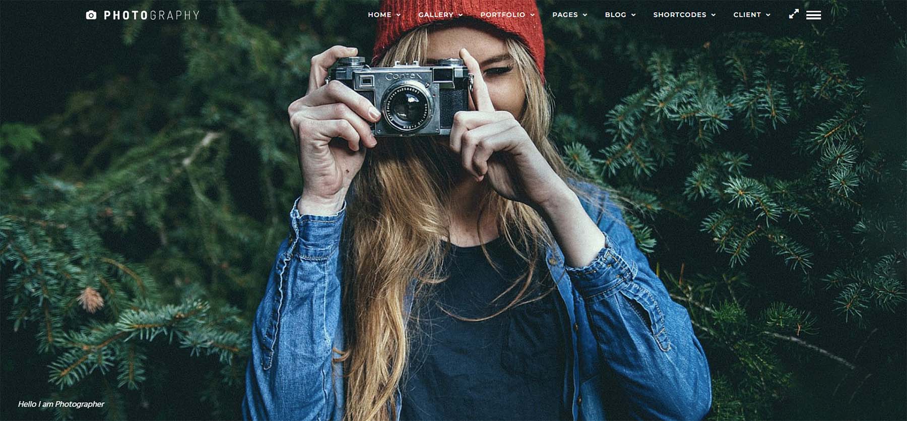 Photography WordPress ธีมการถ่ายภาพ WP