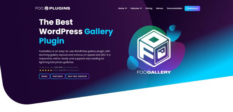 foogallery wordpress 插件主頁截圖