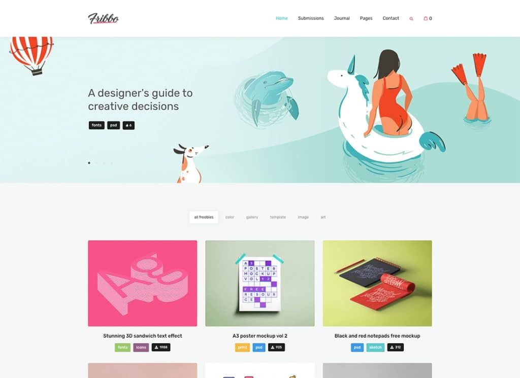 Fribbo - ธีมบล็อก WordPress ฟรี