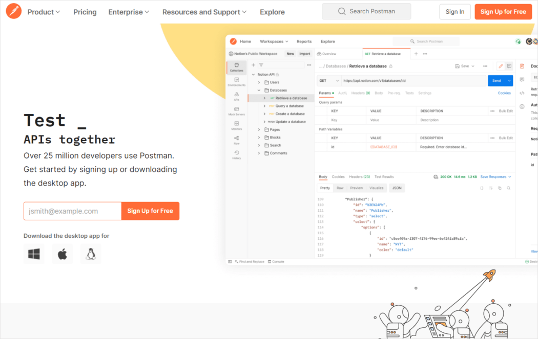 แพลตฟอร์ม API บุรุษไปรษณีย์