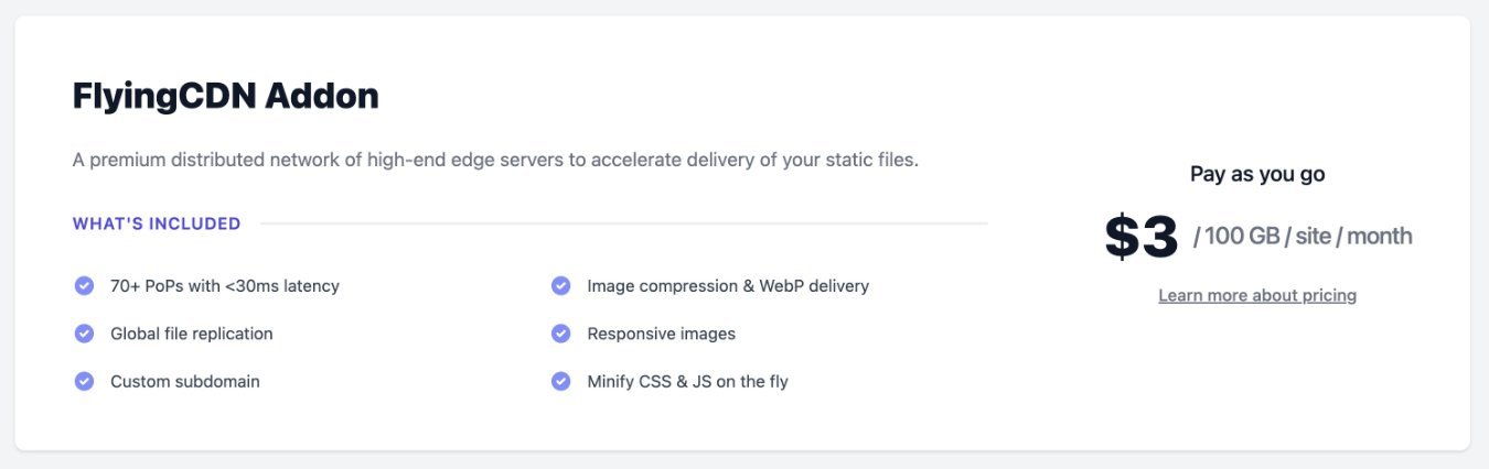 Tarification FlyingCDN