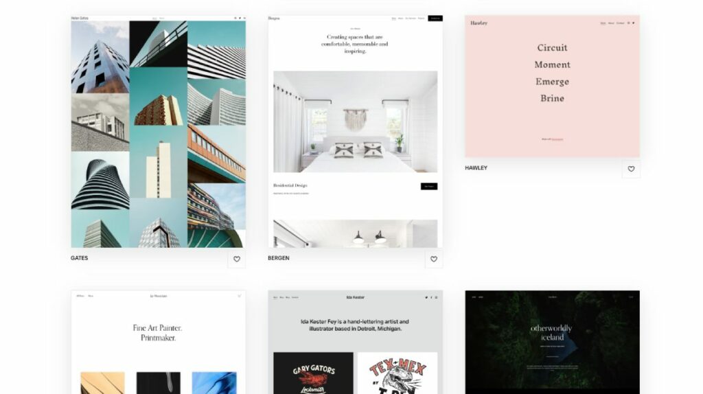 Squarespace für Innenarchitekten