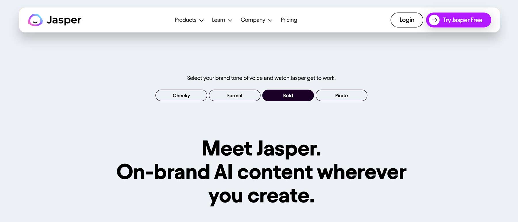 Инструмент для письма Jasper AI