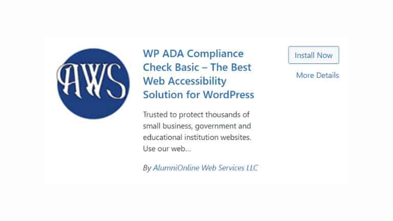 WP ADA Compliance Check Basic