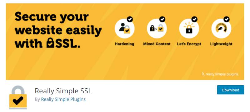 plug-in ssl wordpress realmente simples para desenvolvedores baixar captura de tela da página