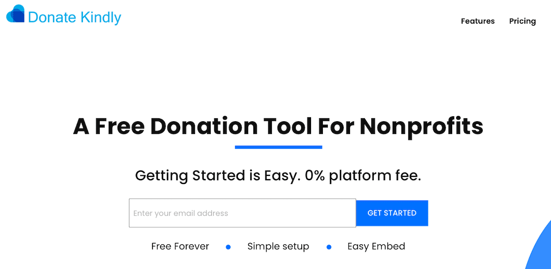 Navigating the Donate Kindly homepage