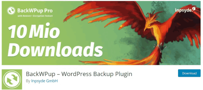 BackWPUp Complemento de copia de seguridad de WordPress