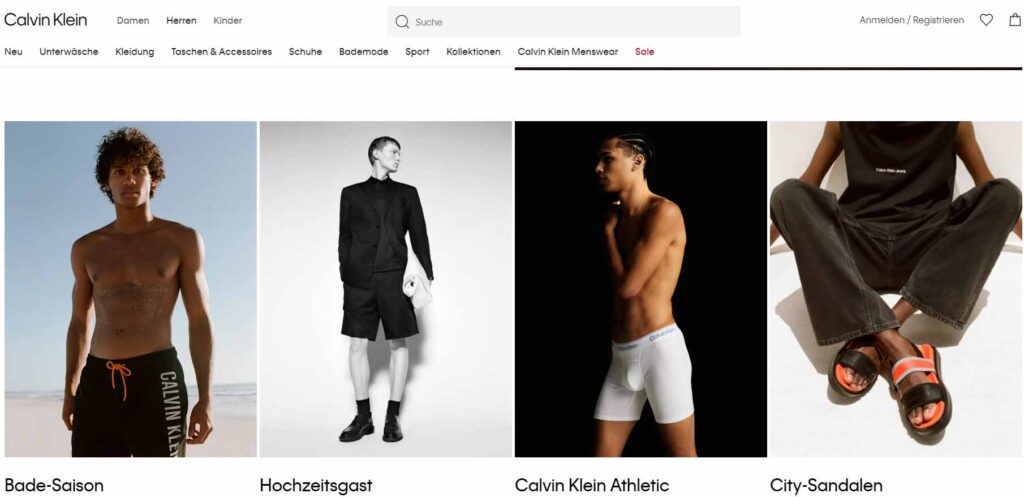 Calvin Klein Herrenmode