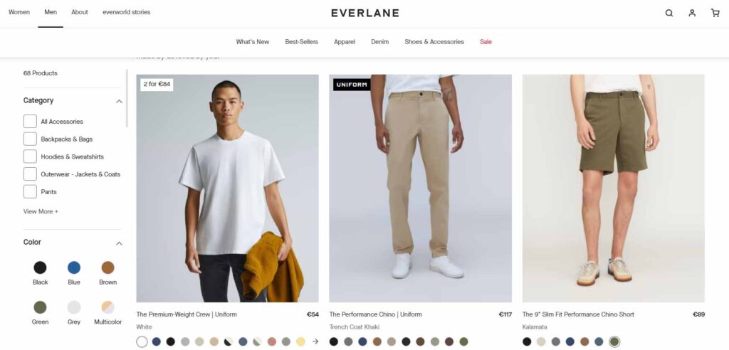 Abbigliamento uomo Everlane