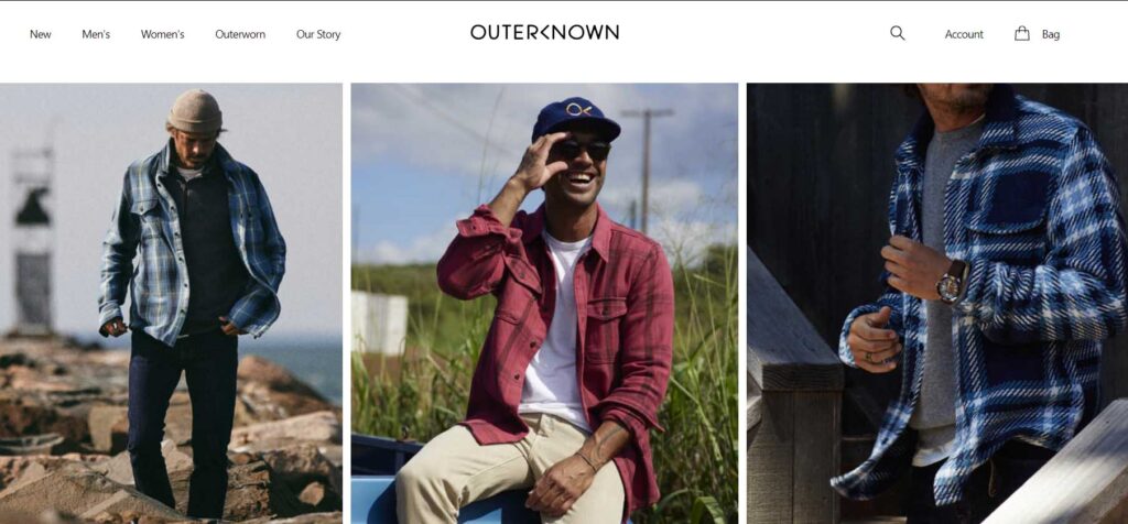 Outerknown marca de roupas masculinas