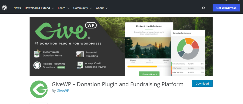 givewp-wordpress-donation plugin