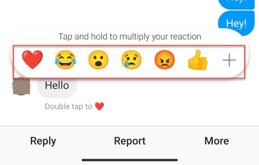 Réagissez aux messages sur Instagram