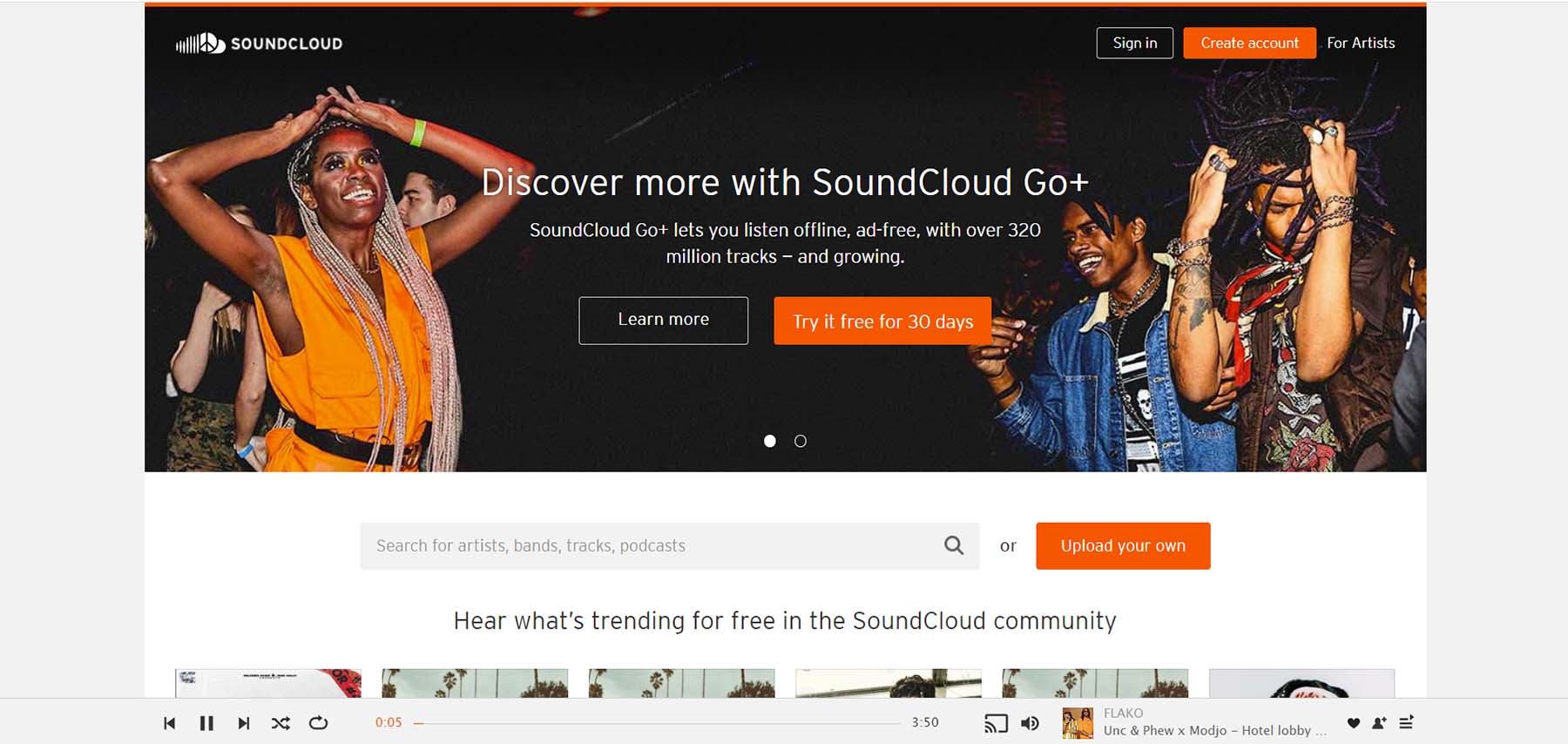 Soundcloud、ポッドキャスティングとオーディオのプラットフォーム