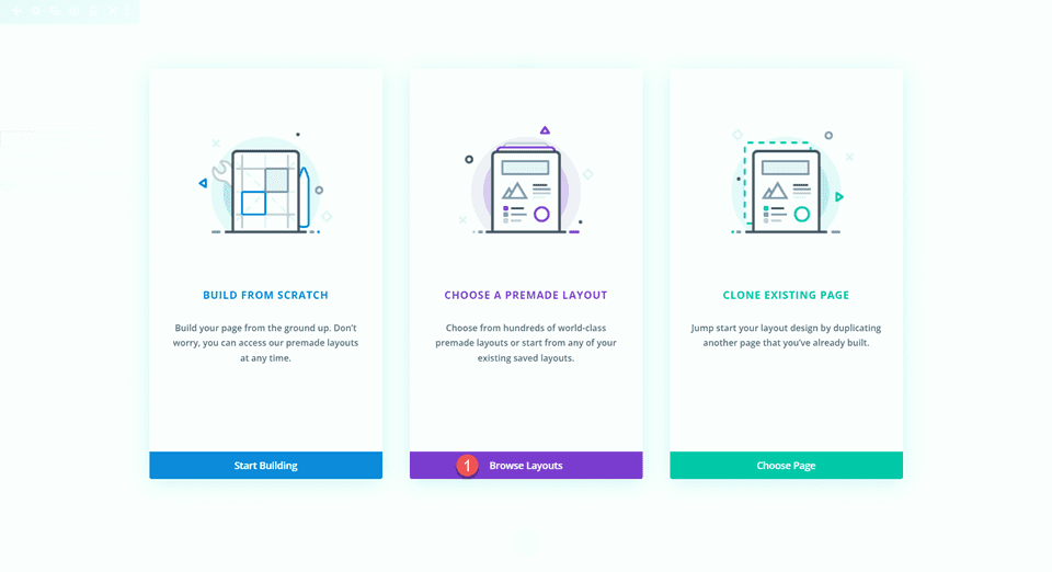 Divi スティッキーマップモジュールの追加 レイアウトの参照