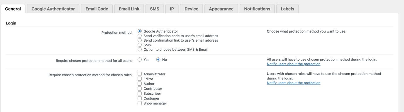 cm login seguro - configurações gerais para configurar 2fa