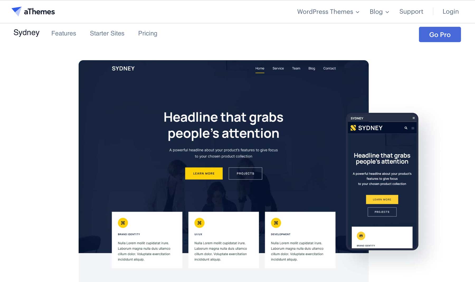 Sydney WordPress-Theme