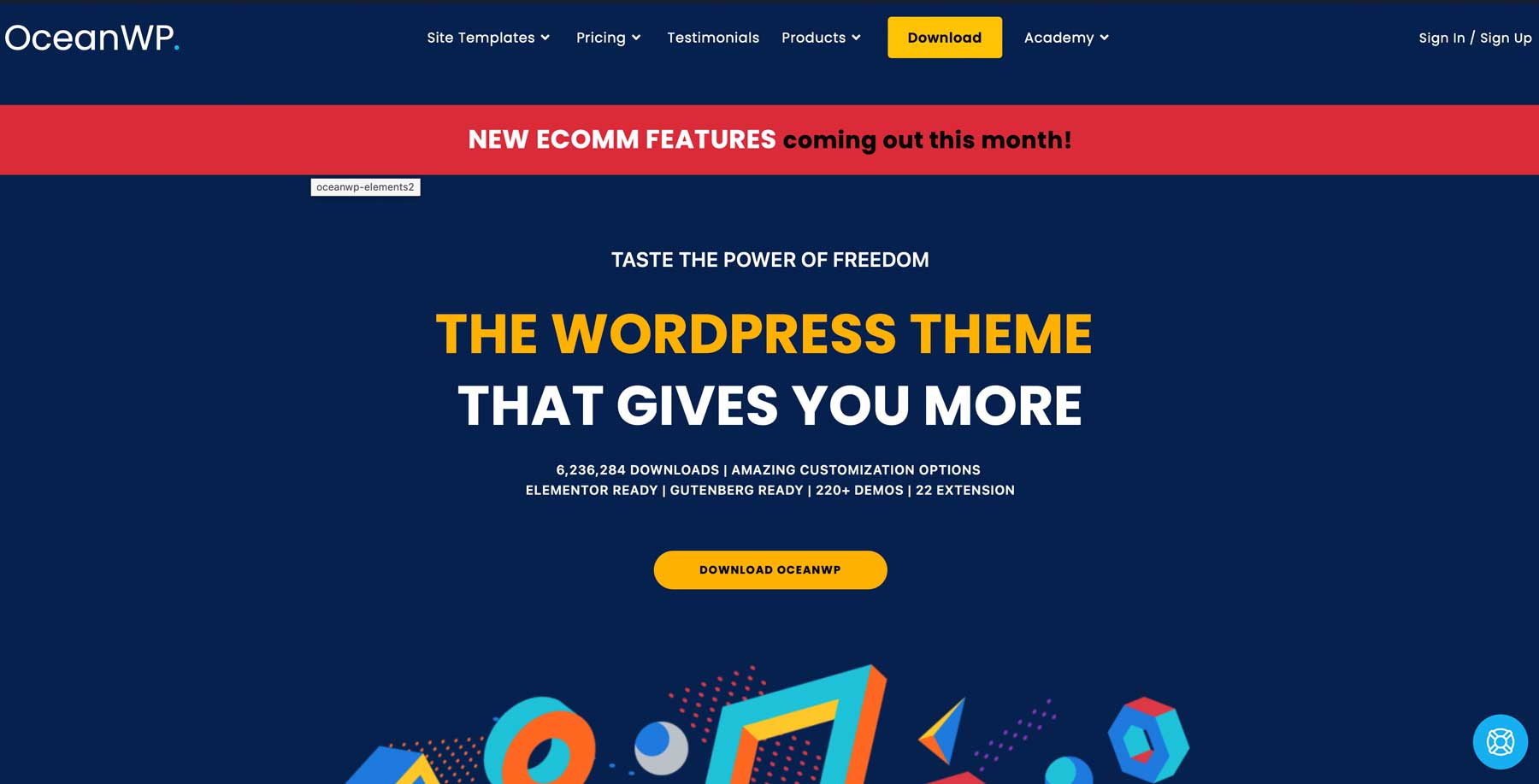 OceanWP 最快的 WordPress 主题