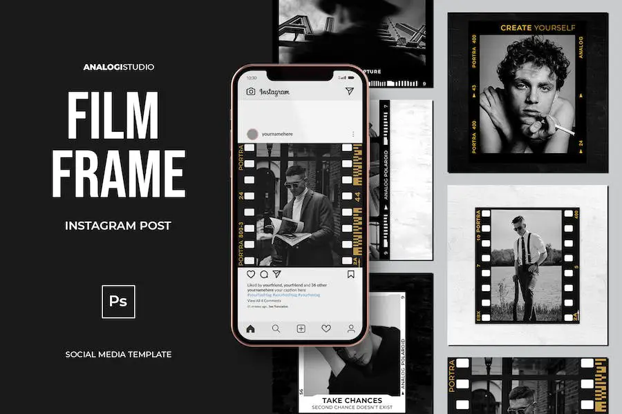 Cadre de film Instagram -