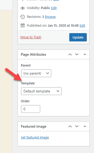 เทมเพลต - ลบแถบด้านข้าง WooCommerce