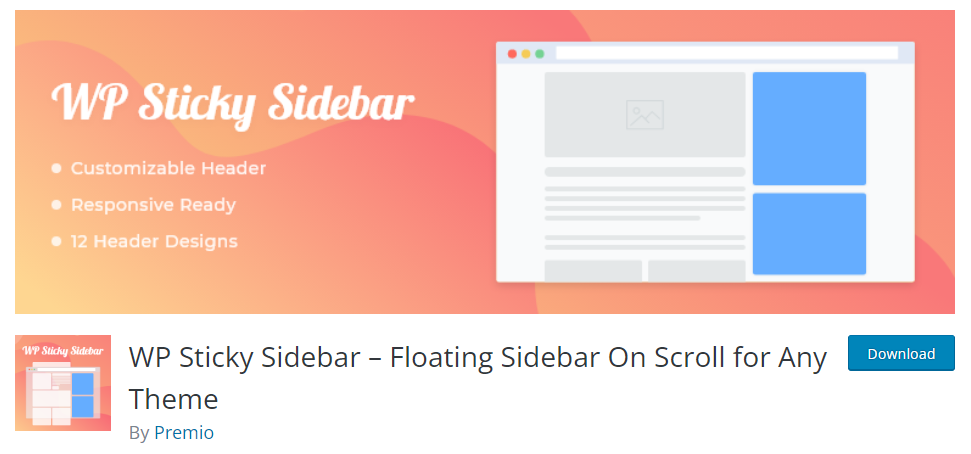 wp sticky sidebar - remove a barra lateral do WooCommerce