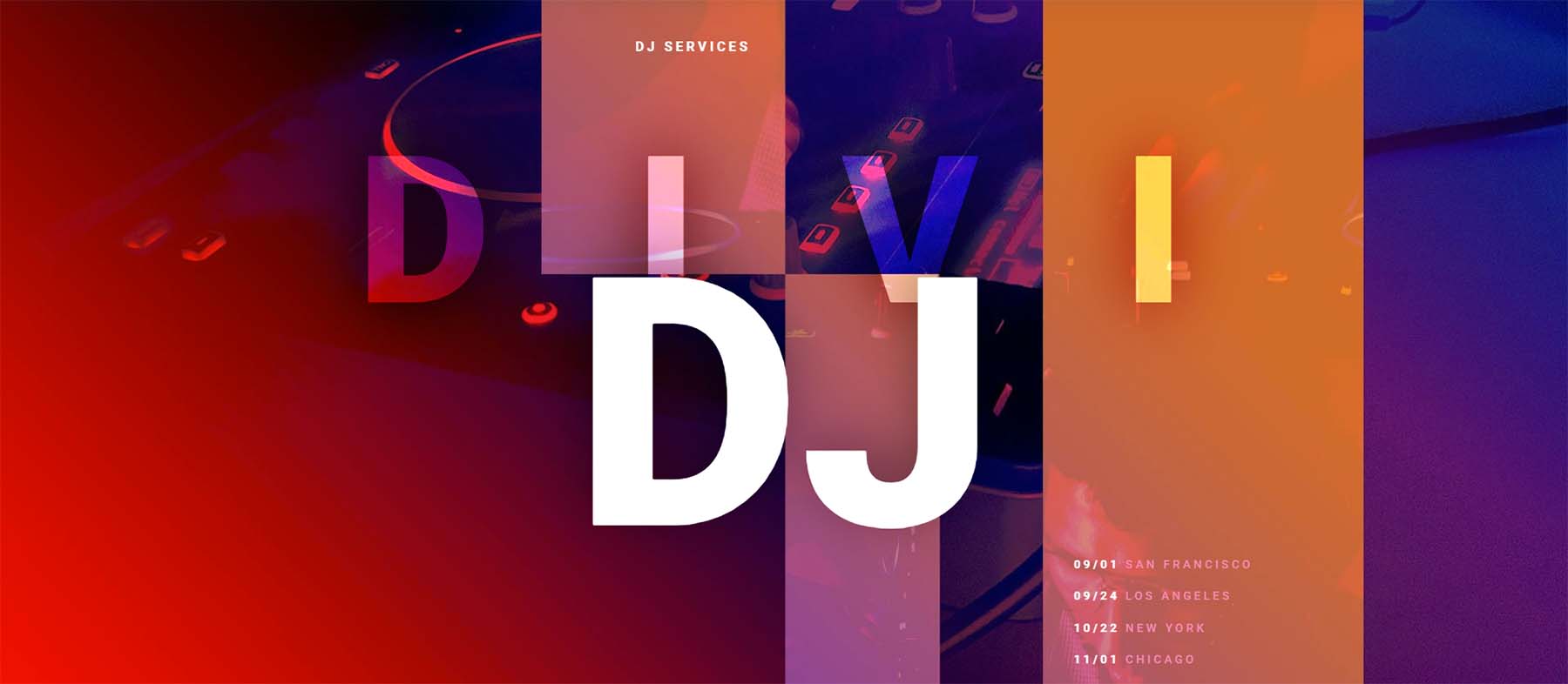 Divi 和 DJs WordPress 主题