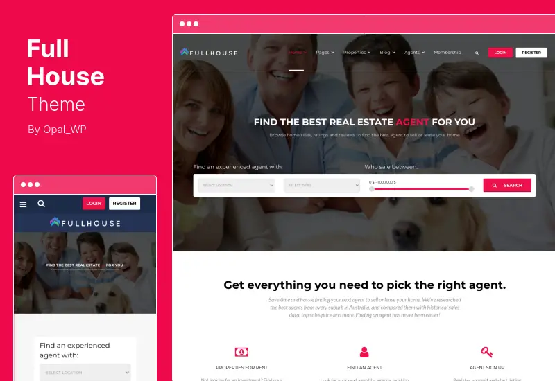 Thème FullHouse - Thème WordPress réactif pour l'immobilier