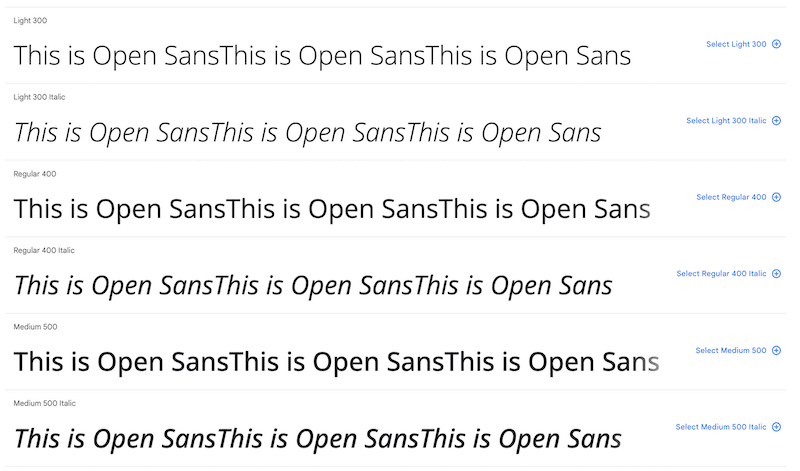 Open Sans - Fuente: Google Fonts