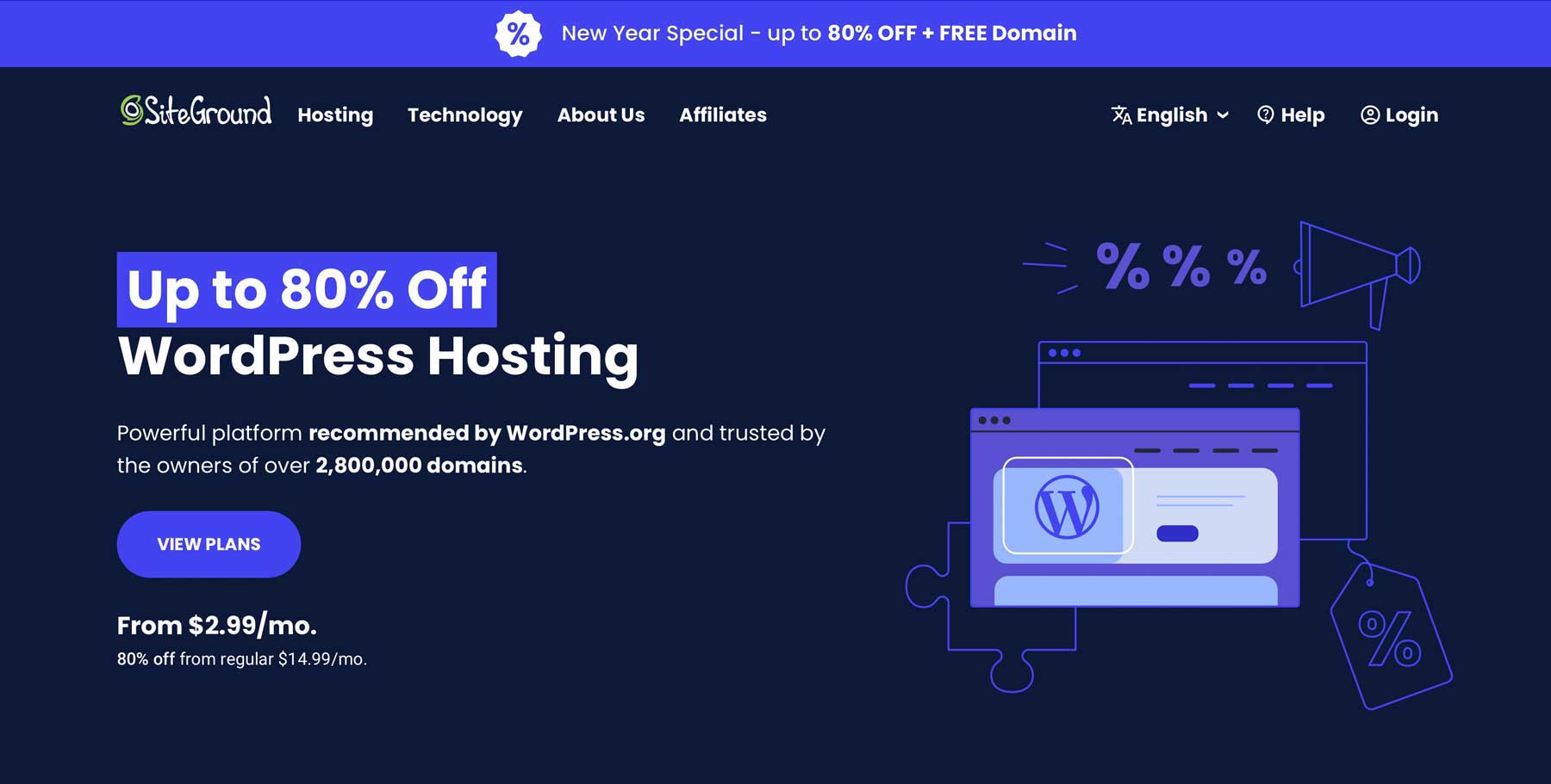 SiteGround bestes WordPress-Hosting