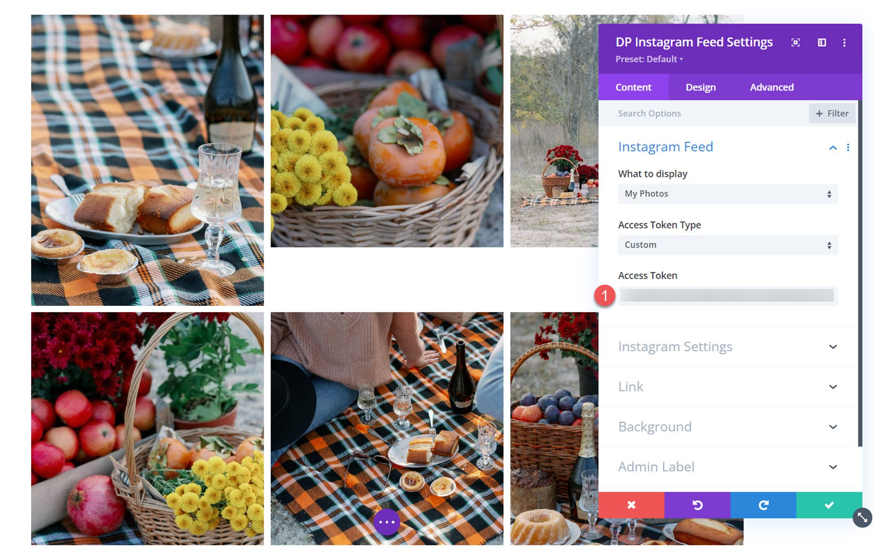 Divi Social Plus Instagram-Feed-Zugriffstoken