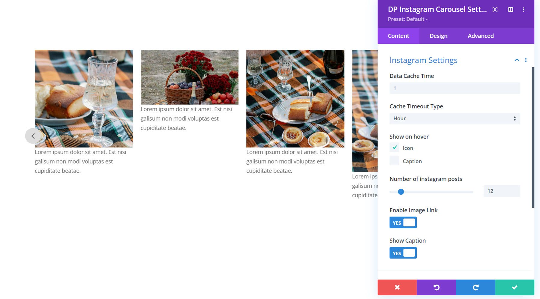 Divi Social Plus Instagram 輪播 Instagram 設置