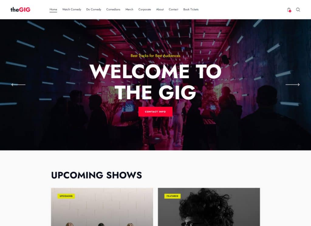 Der Auftritt | WordPress-Theme für Stand-up-Clubs und Nachtbars