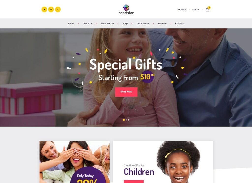 HeartStar | Geschenkeladen, Party- und Event-WordPress-Theme