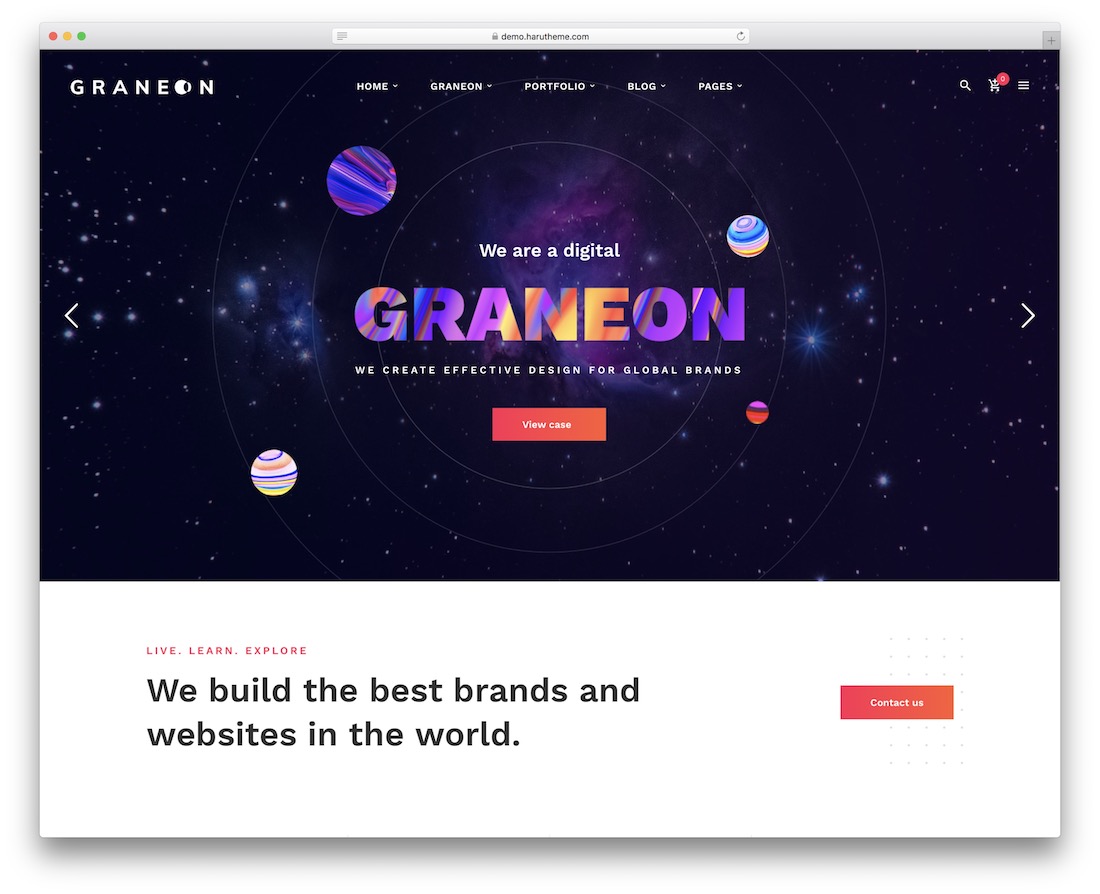 WordPress-Theme für Graneon-Videofilmer