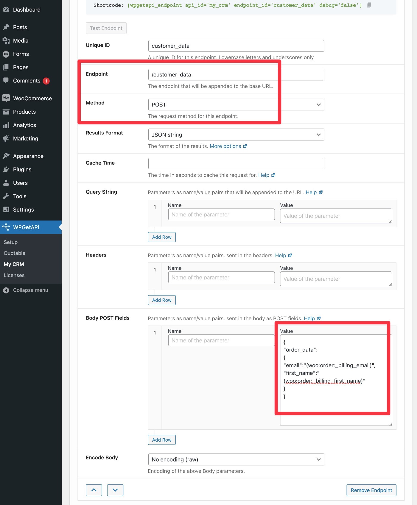 Mengirim data ke API